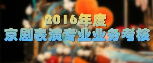 看操马逼视频看看国家京剧院2016年度京剧表演专业业务考...